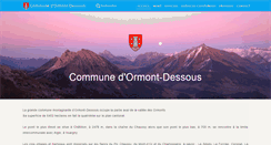 Desktop Screenshot of ormont-dessous.ch