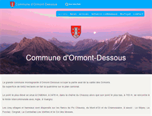 Tablet Screenshot of ormont-dessous.ch